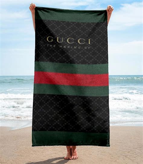 gucci beach towel|authentic gucci towels for sale.